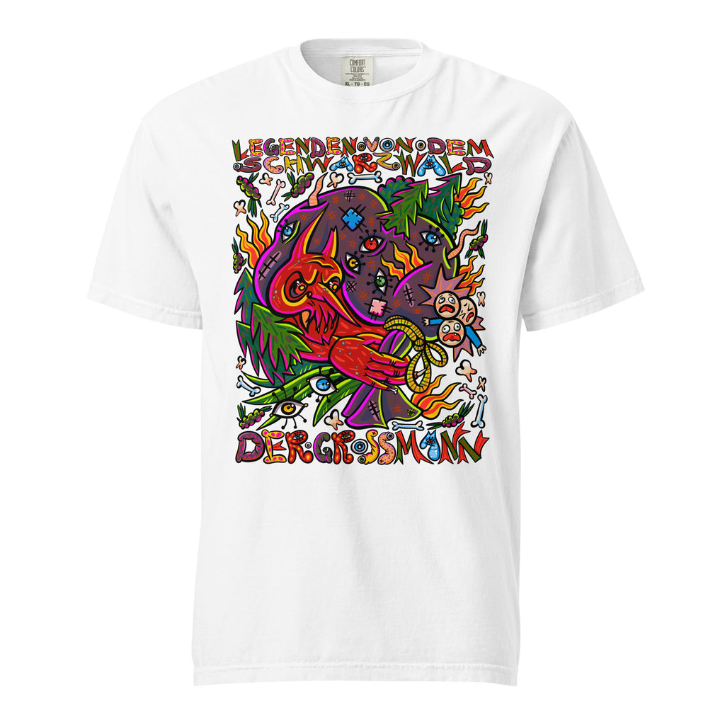 T-Shirt mit Print „Der Grossmann“ – Black Forest Serie, Farbe White