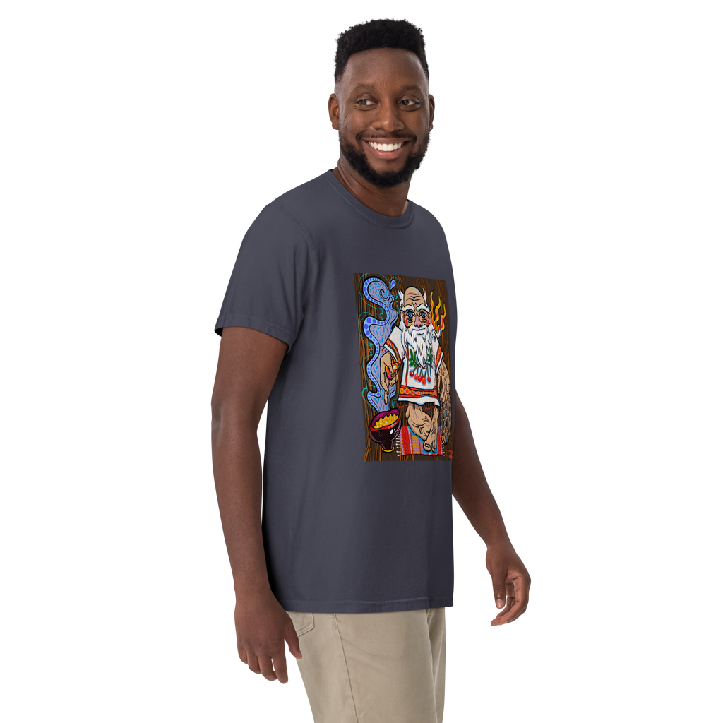 Domovoy Psychedelic T-Shirt, Herrenmodell, Navy, Vorderansicht