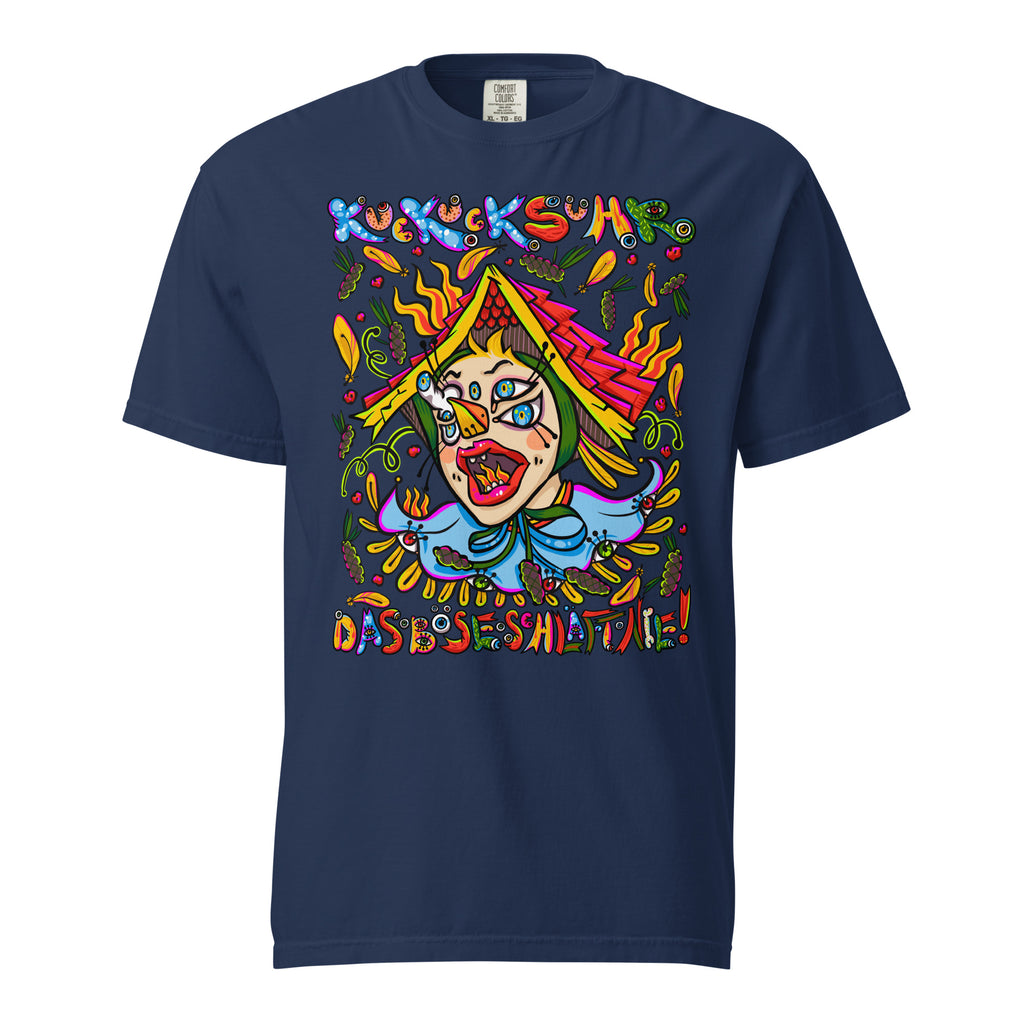 T-Shirt mit Print „Kuckucksuhr“ – Black Forest Serie, Farbe True Navy